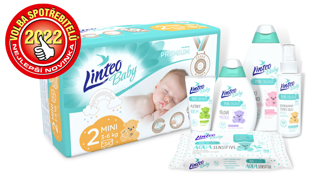 LINTEO BABY VÍTĚZEM VOLBY SPOTŘEBITELŮ 2022