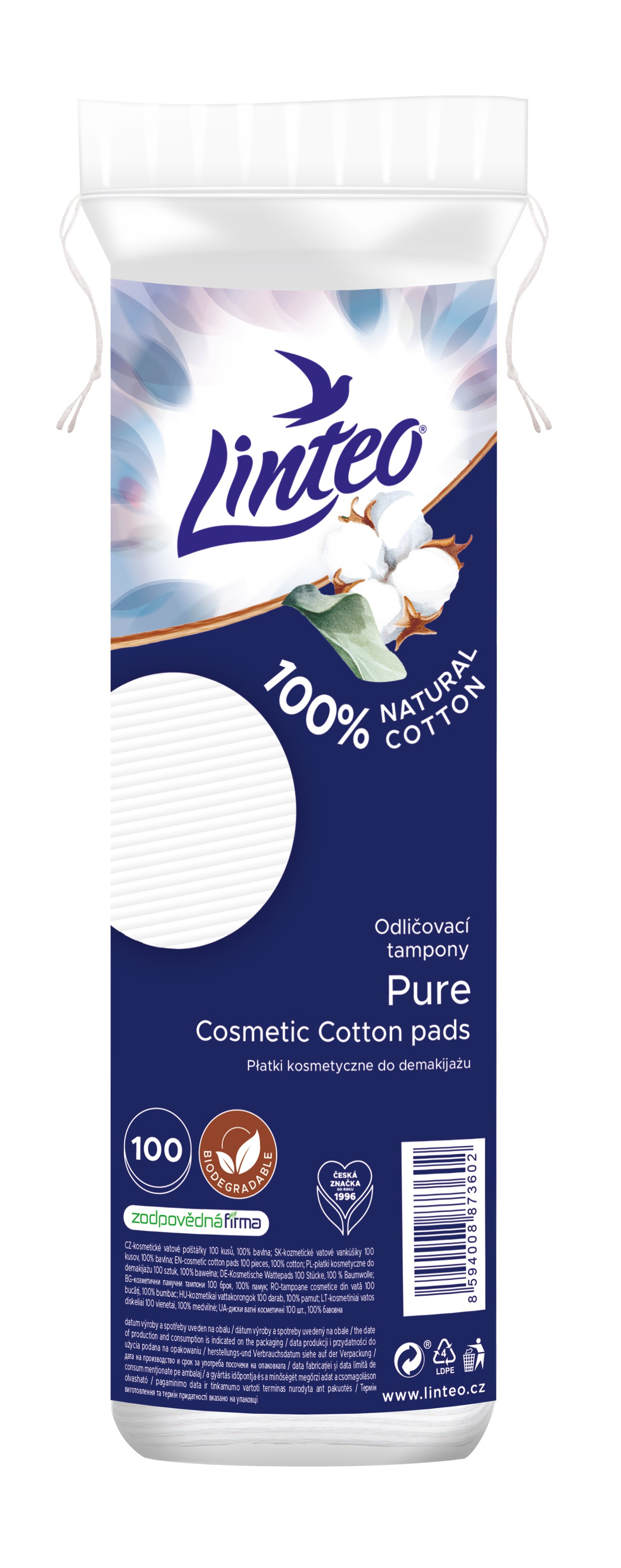 1028-Odlicovaci-tampony-LINTEO-PURE-100-ks